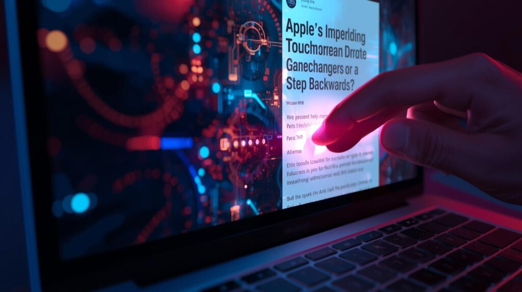 “Apple’s Impending Touchscreen MacBook Pro: A Potential Game-Changer or a Step Backwards?”