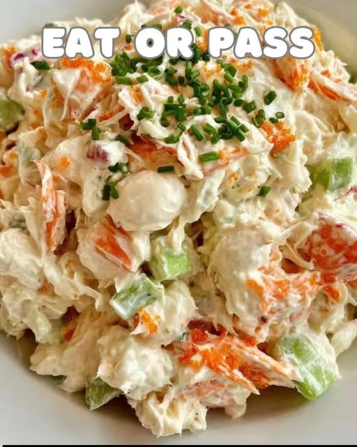 Creamy Seafood Salad with Imitation Crab
