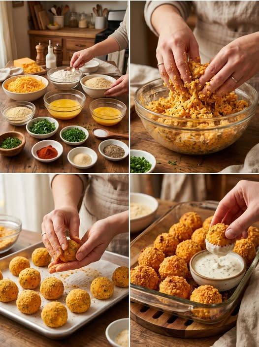Crispy Loaded Cheddar Potato Bites