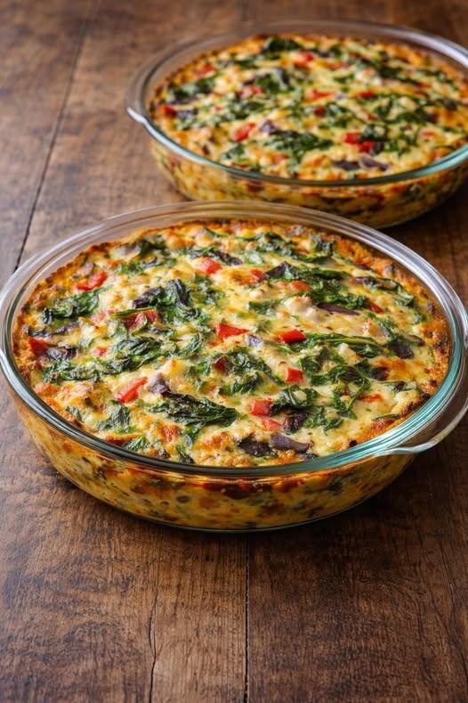 Crustless Spinach Quiche (Easy & Healthy)