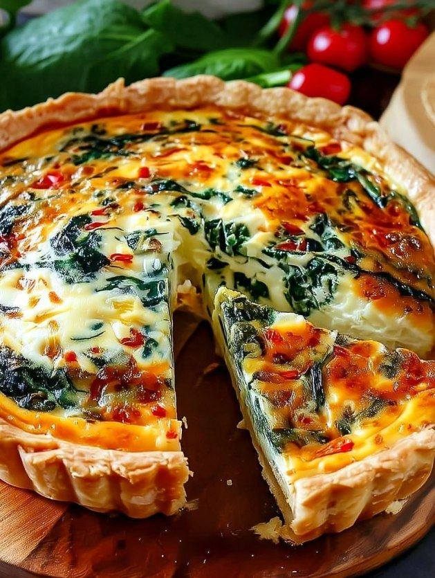Elegant Ricotta and Spinach Quiche