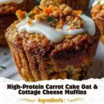 High-Protein Carrot Cake Oat & Cottage Cheese Muffins
