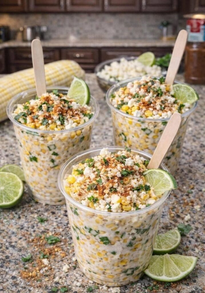 High-Protein Creamy Mexican Street Corn Cups