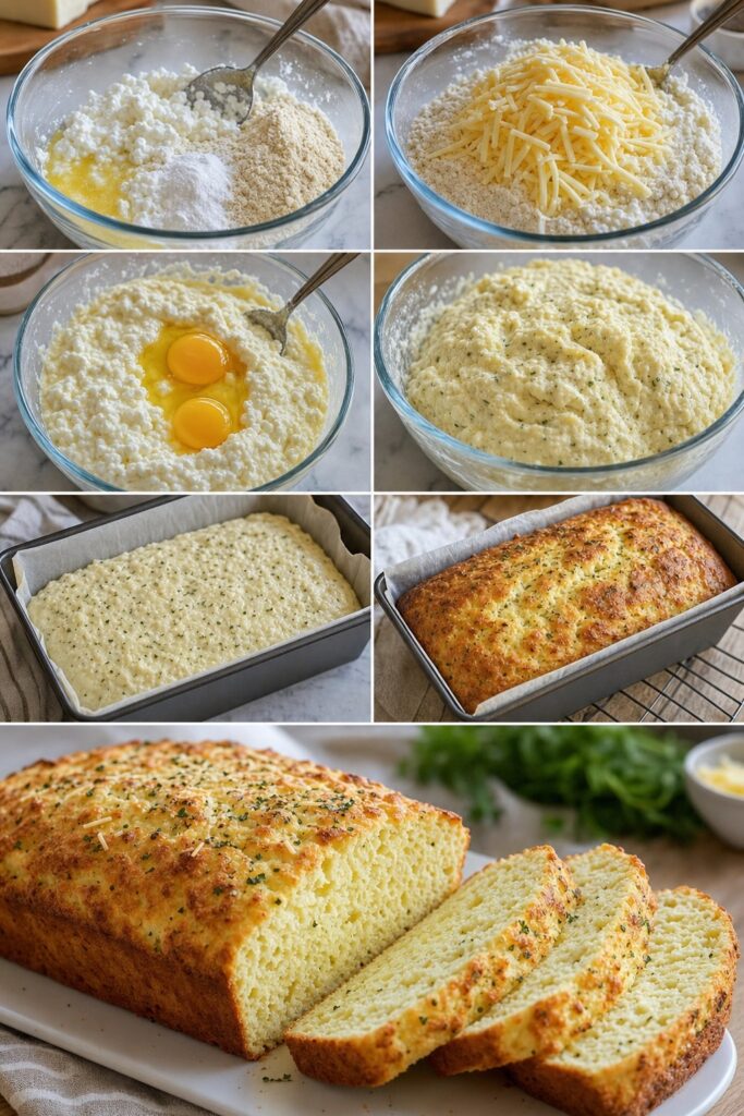 High-Protein Fluffy Cottage Cheese Bread