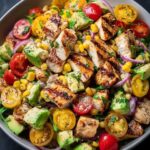 High-Protein Grilled Chicken Avocado Corn Salad