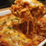 Keto Crockpot Creamy Chicken Enchilada Casserole
