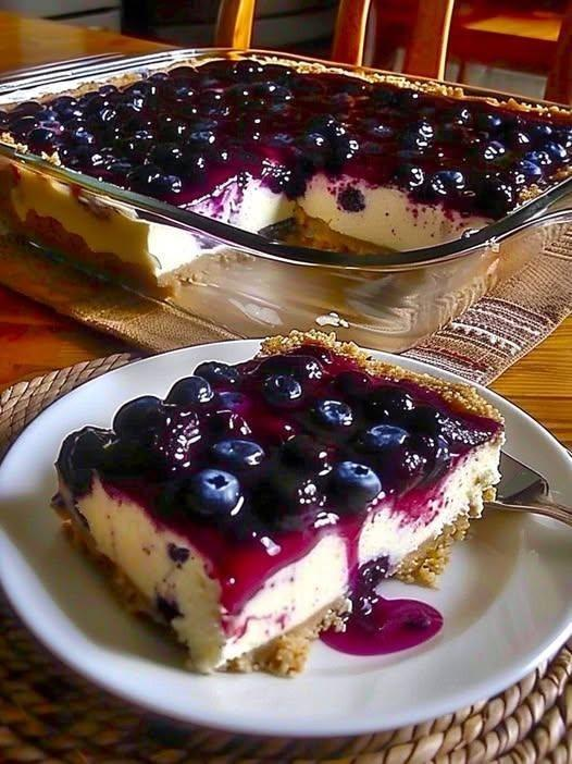 Keto Fresh Blueberry Cheesecake