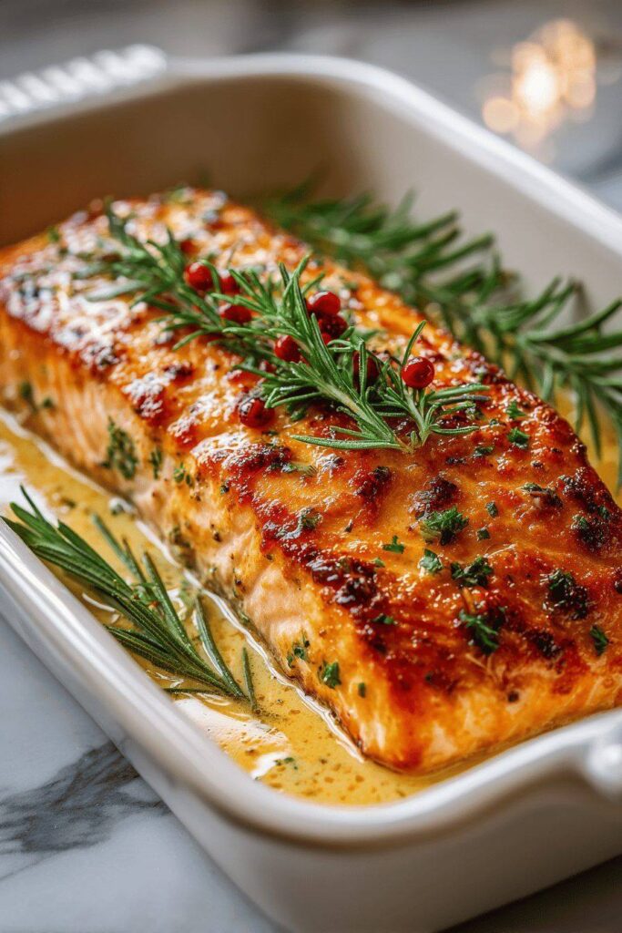 Oven-Baked Honey Mustard Salmon
