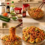 Spicy Korean Cucumber Noodle Salad