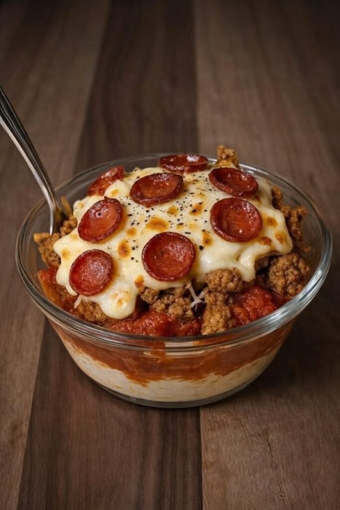 Viral Cottage Cheese Pizza Bowl