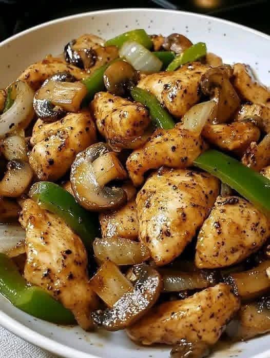 WEIGHT WATCHERS BLACK PEPPER CHICKEN WITH MUSHROOMS