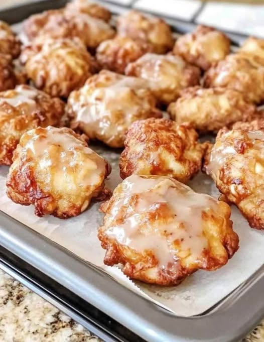 Air Fryer Baked Apple Fritters (Quick & Easy)