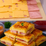 Air Fryer Ham and Cheese Puff Pastry Pockets