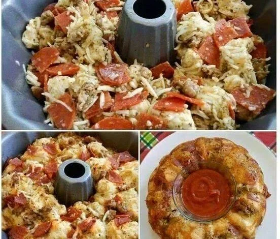 Air Fryer Pepperoni & Mozzarella Pull-Apart Bread
