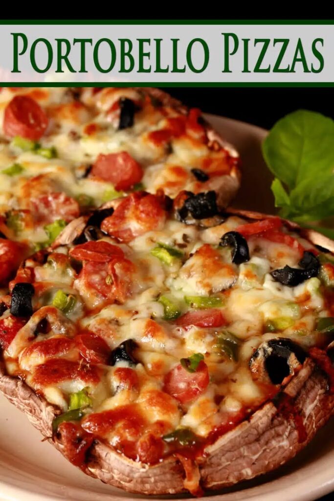 Keto Pizza Stuffed Portobello Mushrooms