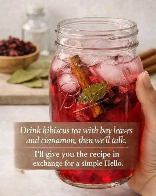 Hibiscus Tea with Bay Leaves and Cinnamon