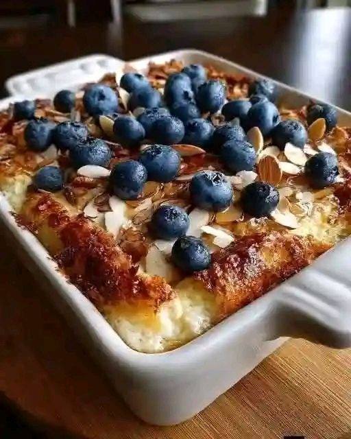 Blueberry Baked Oatmeal Casserole