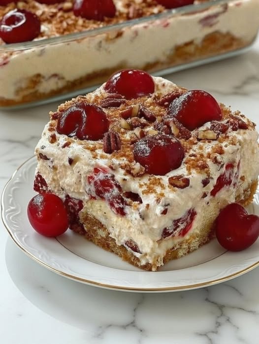 Keto Cherry Pecan Cheesecake Lush