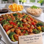 Air Fryer Easy Orange Chicken Sheet Pan Meal