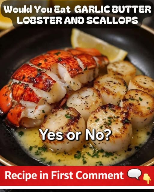π¦π¦ͺ Air Fryer Garlic Butter Lobster & Scallops (Juicy, Buttery & Restaurant-Style)