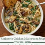 Keto Rotisserie Chicken Mushroom Soup