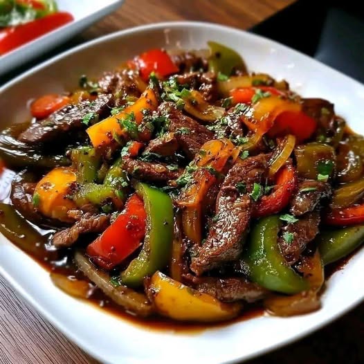 π₯© Air Fryer Sizzling Chinese Pepper Steak with Onions (Juicy, Savory & Quick)