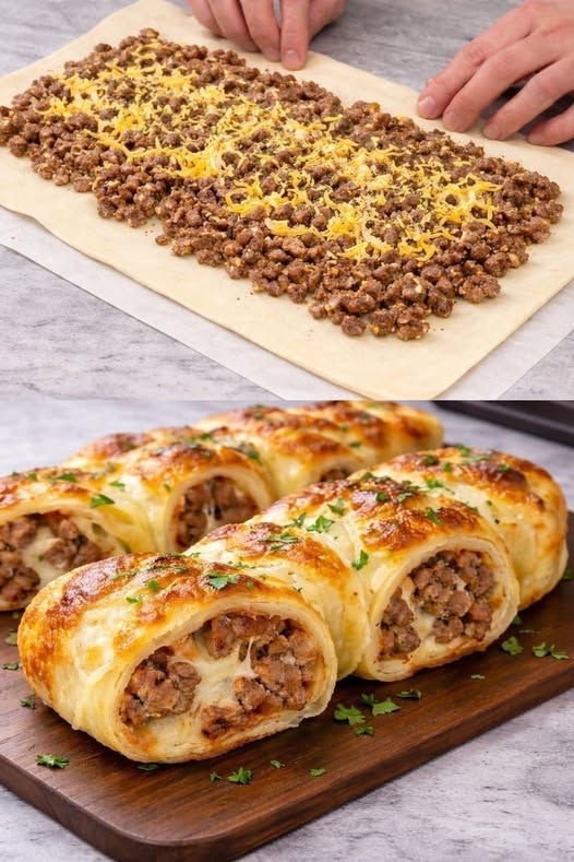 Air Fryer Savory Sausage & Cheese Swirls