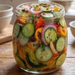 Keto Anti-Inflammatory Pickled Cucumber, Onion & Bell Pepper Salad