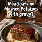 🥩 Keto Classic Meatloaf with Mashed “Potatoes” and Gravy (Low-Carb Comfort Meal)