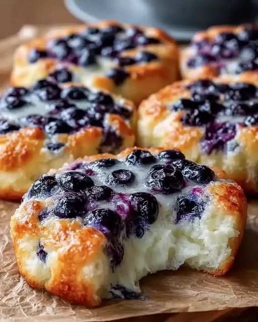 Blueberry Cottage Cheese Pancakes