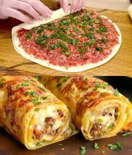 🌯 Air Fryer Tortilla Wraps with Ground Beef (Crispy, Cheesy & Juicy)
