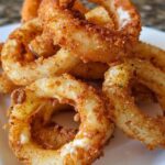 Vegan Cheesy Mozzarella Onion Rings