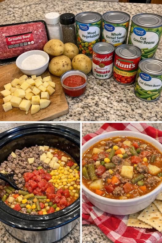 Air Fryer Hearty Cowboy Soup (Stovetop Finish)