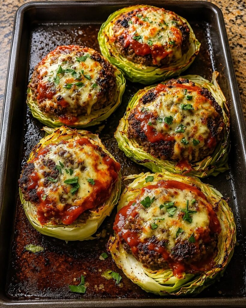 Oven-Baked Cabbage Burgers
