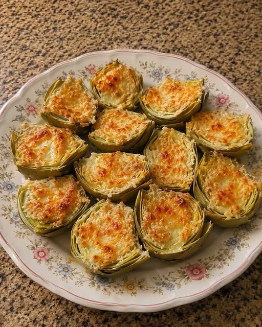 Vegan Crispy Parmesan Artichoke Hearts