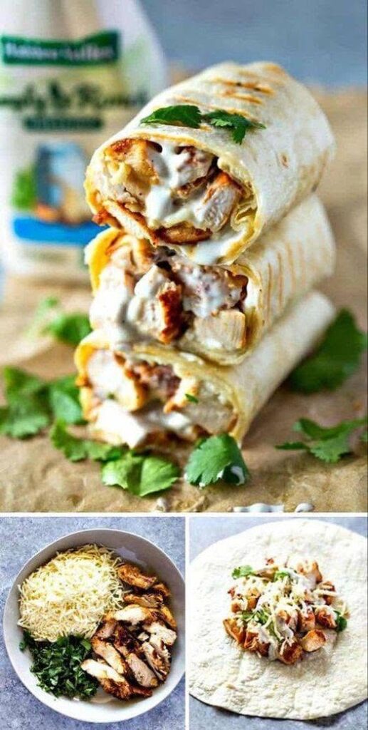 π―π Chicken Ranch Wrap (Creamy, High-Protein & Satisfying)