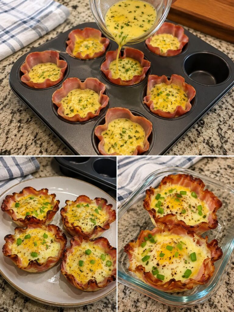 Keto Ham & Egg Breakfast Cups