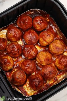 Air Fryer BBQ Chicken Meatballs