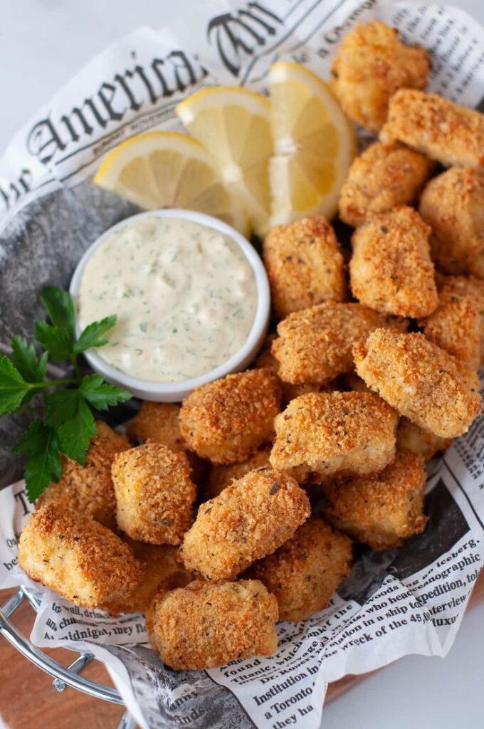 Air Fryer Crispy Fish Fillet Bites