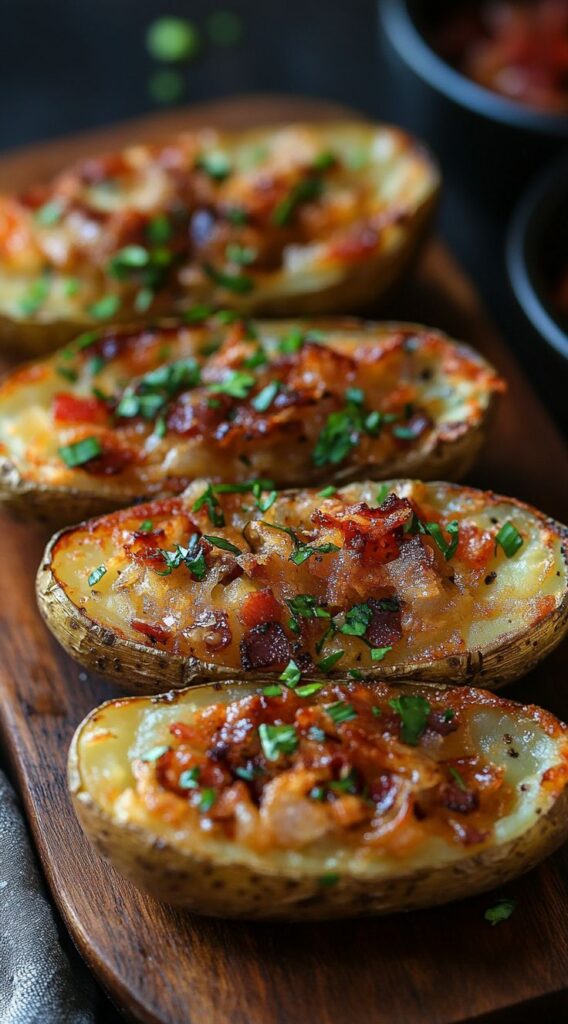 Air Fryer Loaded Potato Skins