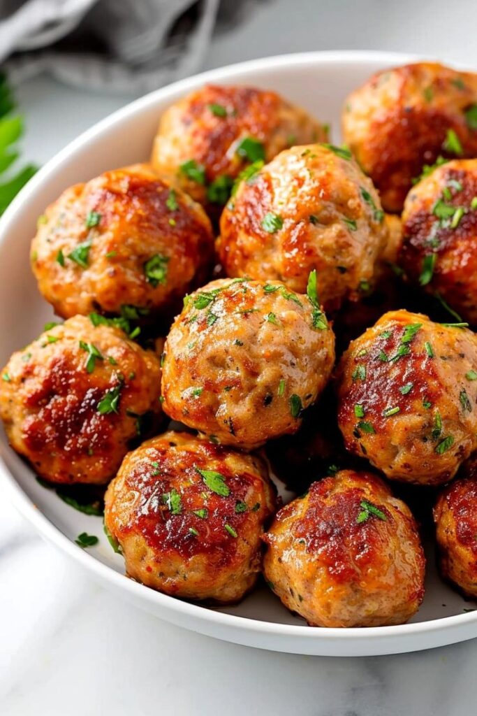 Air Fryer Turkey Meatballs
