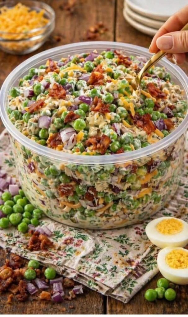 High-Protein Bacon Pea Salad