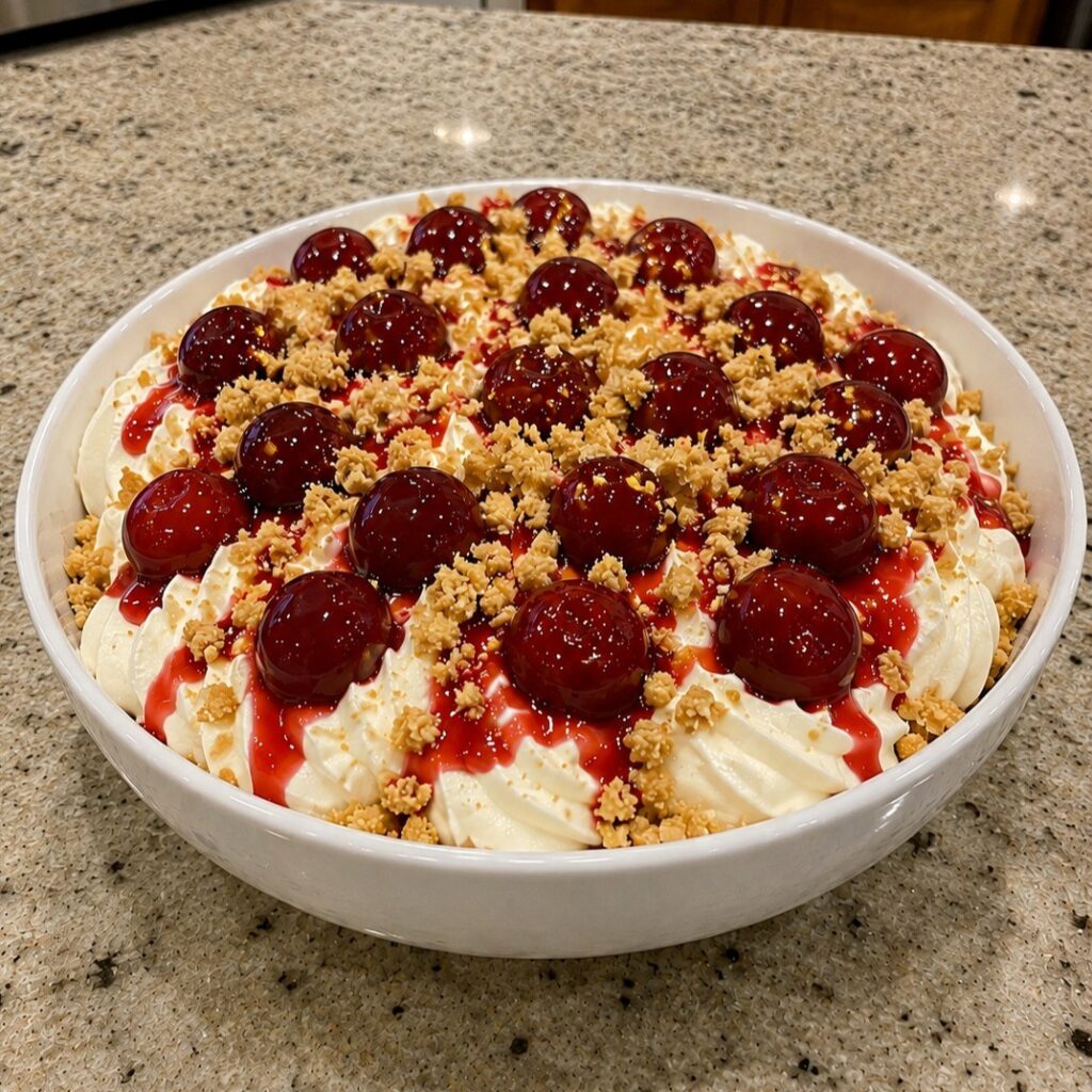 Vegan Cherry Cheesecake Fluff