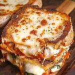 Chicken Parmesan Grilled Cheese Sandwich