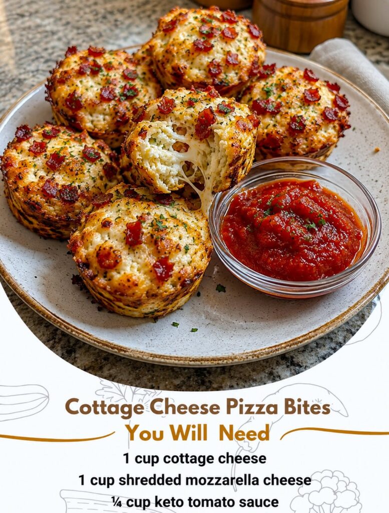 Cottage Cheese Pizza Bites (Low Carb)