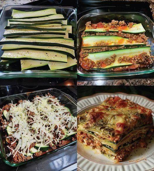 Low Carb Zucchini No-Noodle Lasagna