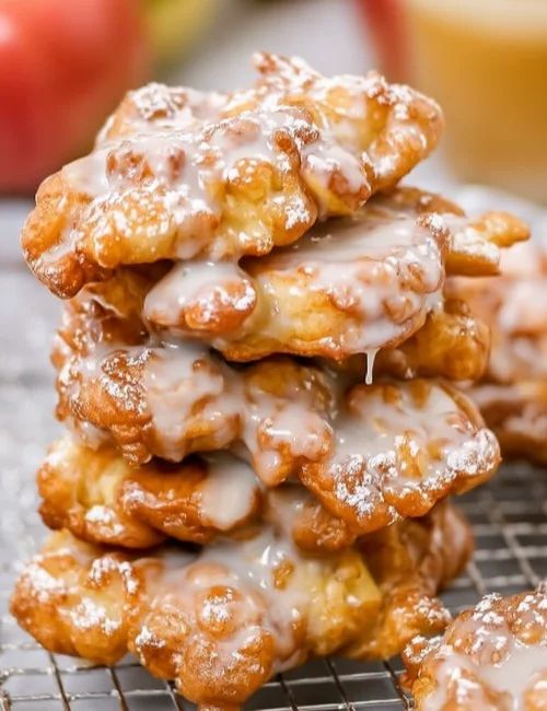Air Fryer Apple Fritters