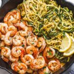 Creamy Garlic Butter Keto Shrimp with Zucchini Noodles