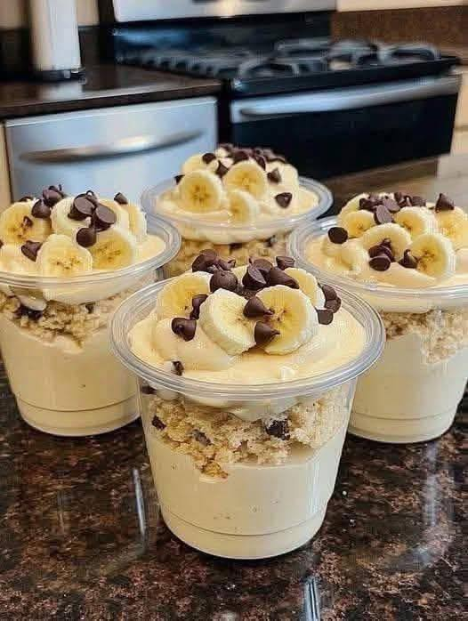Diabetic-Friendly Banana Pudding Trifle Cups (No Sugar Added)