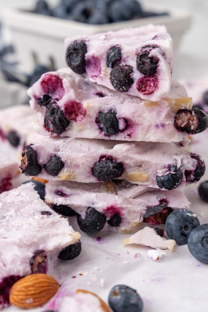 Diabetic-Friendly Berry Yogurt Bark